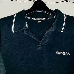 Vintage Black And White DKNY Polo